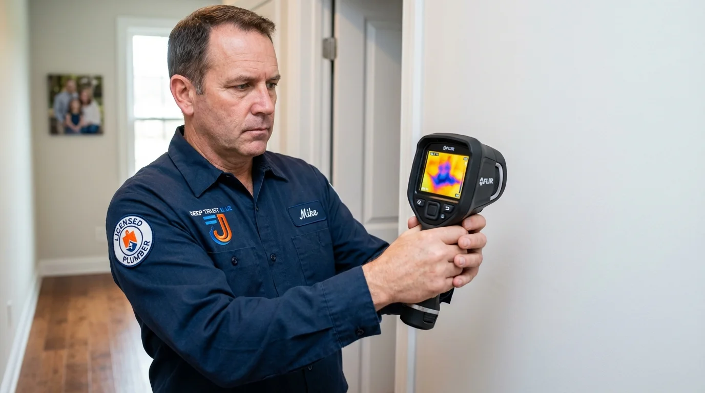 Thermal imaging leak detection by Johns Plumbing LLC in Harrah